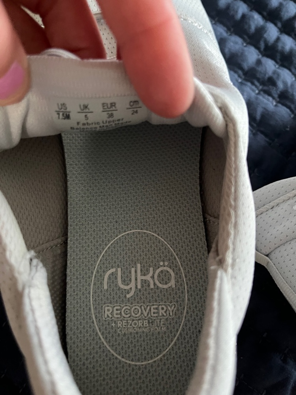 Ryka Light Gray Slip-On Casual Walking Sneakers size 7.5 - Picture 4 of 4
